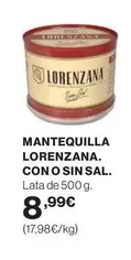 Oferta de Lorenzana - Mantequilla por 8,99€ en Supercor