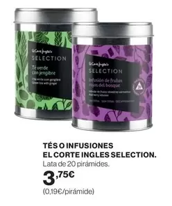 Oferta de El Corte Inglés - Tés O Infusiones por 3,75€ en Supercor