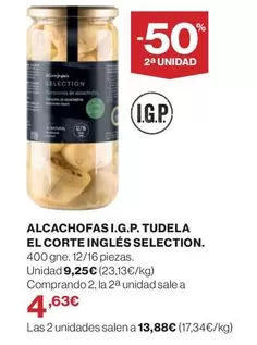 Oferta de El Corte Inglés - Alcachofas I.g.p. Tudela por 9,25€ en Supercor