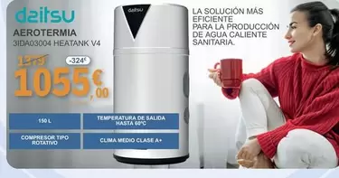 Oferta de Dzitsu - Aerotermia 31DA03004 HEATANK V4  por 1055€ en E.Leclerc