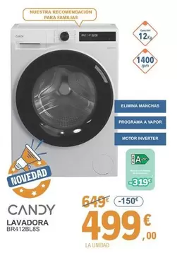 Oferta de Candy - Lavadora por 499€ en E.Leclerc