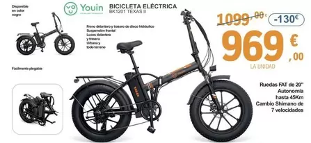 Oferta de Youin - Bicicleta Electrica por 969€ en E.Leclerc