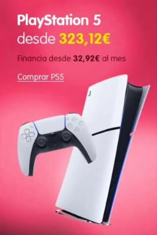 Oferta de PlayStation - Playstation 5 por 323,12€ en Cash Converters