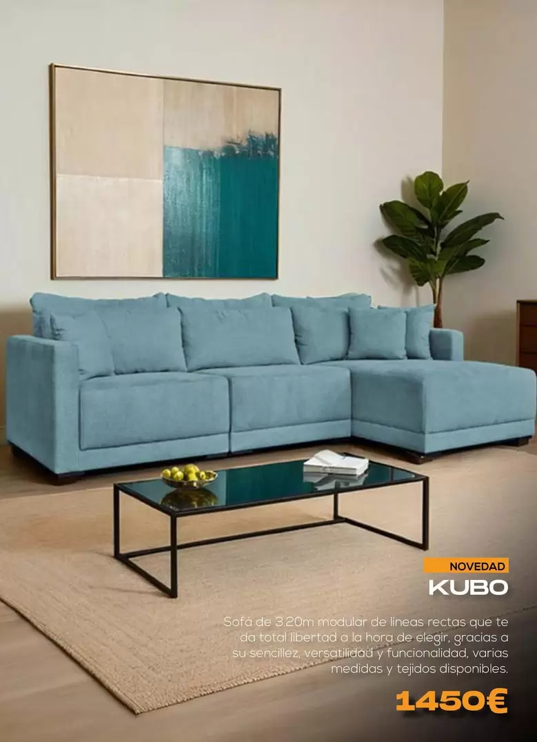 Oferta de Kubo Sofá De 3.20m Modular De Líneas Rectas Que Te Da Total Libertad A La Hora De Elegir por 1450€ en OKSofas