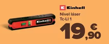 Oferta de Einhell - Nivel Laser Tc-ll 1 por 19,9€ en Carrefour