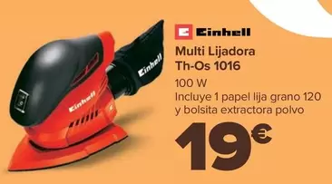 Oferta de Einhell - Multi Lijadora Th-os 1016 por 19€ en Carrefour