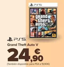 Oferta de Sony - Grand Theft Auto V por 24,9€ en Carrefour