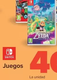 Oferta de Nintendo SWITCH  - Juegos por 46,9€ en Carrefour