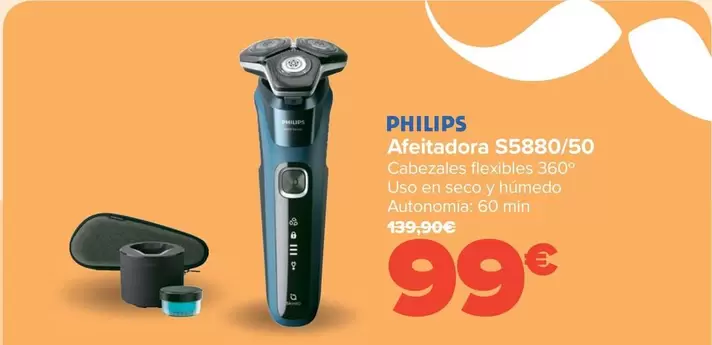 Oferta de Philips - Afeitadora S5880/50 por 99€ en Carrefour