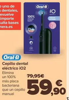 Oferta de Oral B - Cepillo Dental Electrico iO2 por 59,9€ en Carrefour