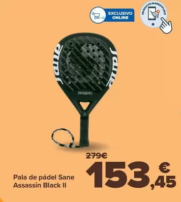 Oferta de Pala De Padel Sane Assassin Black Ii por 153,45€ en Carrefour