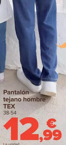 Oferta de TEX - Pantalon  Tejano Hombre   por 12,99€ en Carrefour