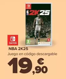 Oferta de Nintendo SWITCH  - Nba 2K25 por 19,9€ en Carrefour