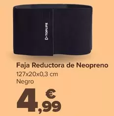 Oferta de Faja Reductora De Neopreno por 4,99€ en Carrefour