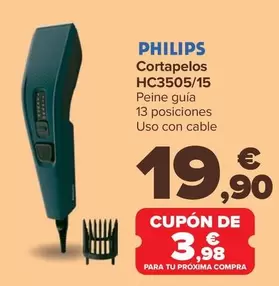 Oferta de Philips - Cortapelos HC3505/15 por 19,9€ en Carrefour