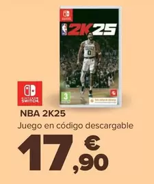 Oferta de Nintendo SWITCH  - Nba 2K25 por 17,9€ en Carrefour