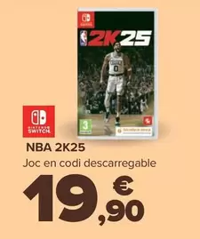 Oferta de Nintendo SWITCH  - Nba 2K25 por 19,9€ en Carrefour