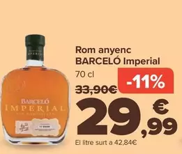 Oferta de Barceló - Ron Anejo Imperial por 29,99€ en Carrefour