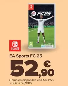 Oferta de Nintendo SWITCH  - Ea Sports Fc 25 por 52,9€ en Carrefour