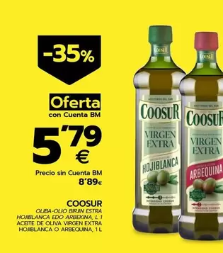 Oferta de Coosur - Aceite De Oliva Virgen Extra Hojiblanca O Arbequina por 5,79€ en BM Supermercados