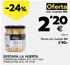 Oferta de Destapa La Huerta - Yemas Extra por 2,2€ en BM Supermercados