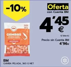 Oferta de Bm - Gamba Pelada por 4,45€ en BM Supermercados