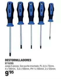 Oferta de Destornilladores por 9,95€ en Optimus