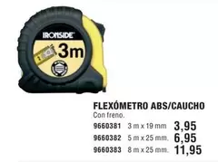 Oferta de Ironside - Flexómetro Abs/Caucho por 3,95€ en Optimus