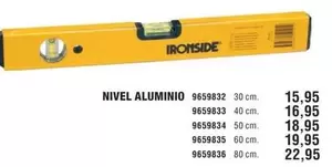 Oferta de Ironside - Nivel Aluminio por 15,95€ en Optimus