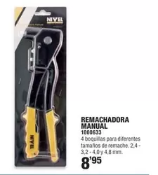 Oferta de Remachatadora Manual por 8,95€ en Optimus