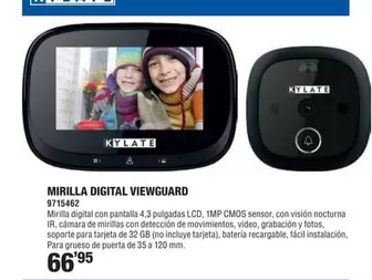 Oferta de Kylate - Mirilla Digital Viewguard por 66,95€ en Optimus