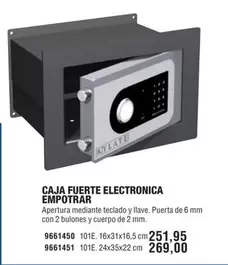 Oferta de Kylate - Caja Fuerte Electronica por 251,95€ en Optimus