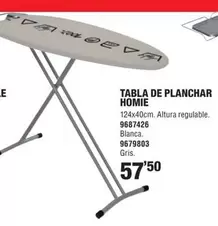 Oferta de Tabla De Planchar Homie por 57,5€ en Optimus