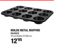 Oferta de Molde Metal Muffins por 12,95€ en Optimus