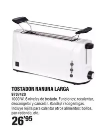 Oferta de Tostador Ranura Larga por 26,95€ en Optimus