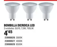 Oferta de Bombilla Dicroica Led por 4,45€ en Optimus