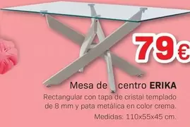 Oferta de Mesa De Centro Erika por 79€ en Tifón Muebles