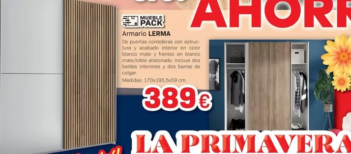 Oferta de Blanco - Armario por 389€ en Tifón Muebles