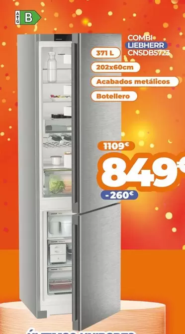 Oferta de Liebherr - Combi CNSDB5723  por 849€ en Pascual Martí