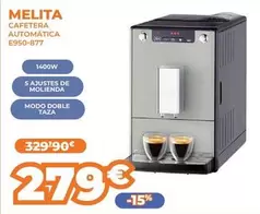 Oferta de Melita - Cafetera Automatica E950-877  por 279€ en Pascual Martí