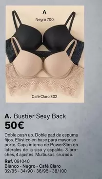 Oferta de Bustier Sexy Back por 50€ en Leonisa