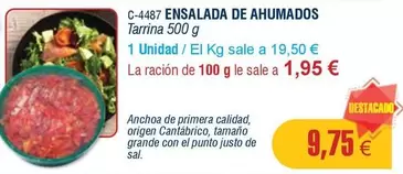 Oferta de Origen - Ensalada De Ahumados por 9,75€ en Abordo