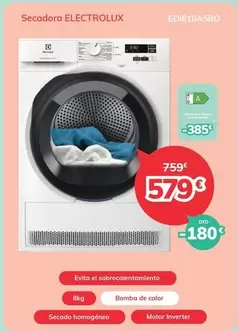 Oferta de Electrolux - Secadora por 579€ en Mi electro