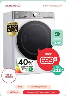 Oferta de LG - Lavadora  por 699€ en Mi electro