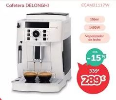 Oferta de DeLonghi - Cafetera por 289€ en Mi electro