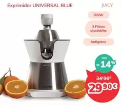 Oferta de Universal Blue - Exprimidor por 29,9€ en Mi electro