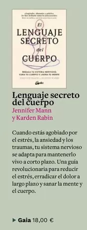 Oferta de Sistema - Lenguale Secreto Del Cuerpo por 18€ en Casa del Libro