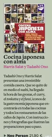 Oferta de Ono - Cocina Japonesa Con Alma por 21,9€ en Casa del Libro