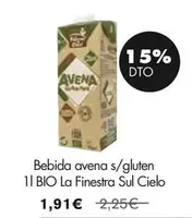 Oferta de La Finestra Sul Cielo - Bebida Avena S/Gluten por 1,91€ en NaturaSí