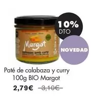 Oferta de Margot - Paté De Calabaza Y Curry 100g BIO  por 2,79€ en NaturaSí